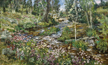 "Taggart Creek"
Oil ■ 16" x 26" image size
$ 950 custom framed